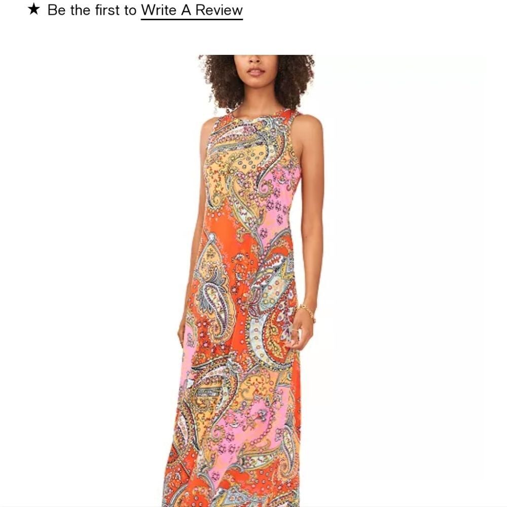 SALE!! VINCE CAMUTO Plus Size Sleeveless Keyhole Back Maxi Dress Size 2X
